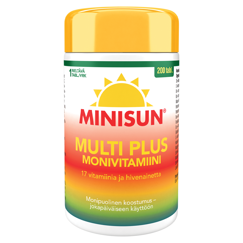 Minisun Multi Plus monivitamiini 200tabl.