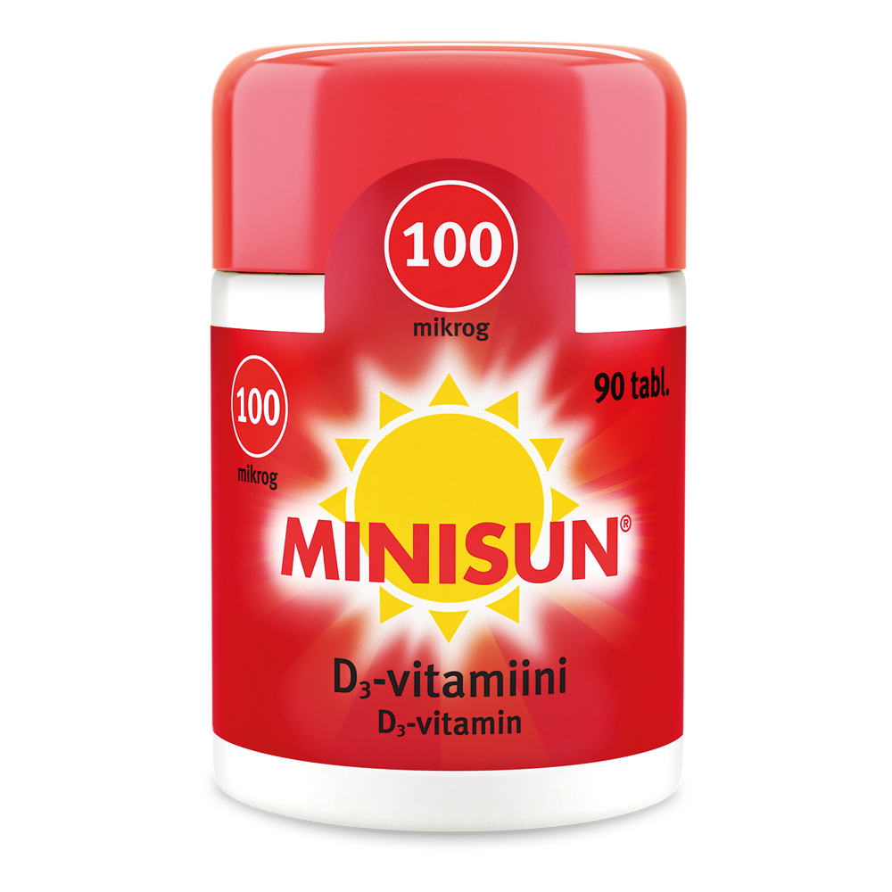 Minisun D-vitamiini 100 mikrok