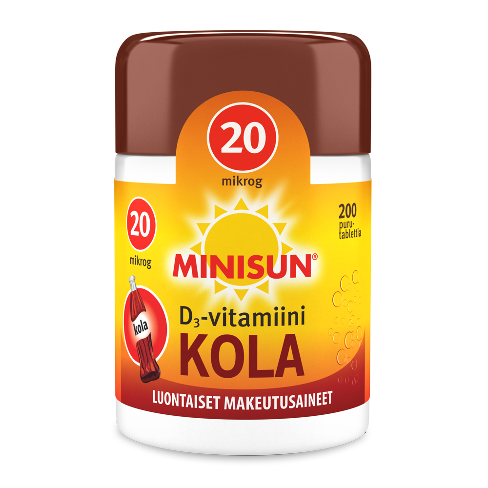 Minisun D-vitamiini 20mikrog kola