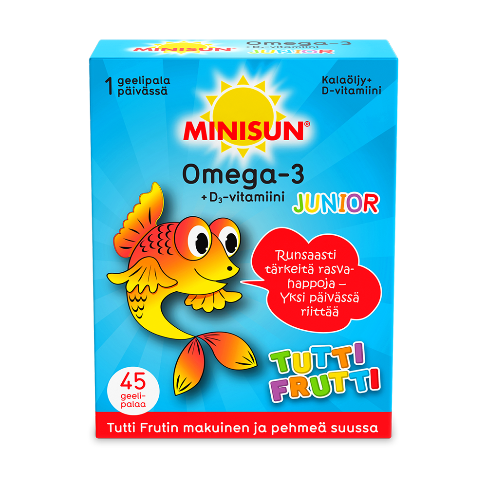 Minisun lasten omega3 tuttifrutti