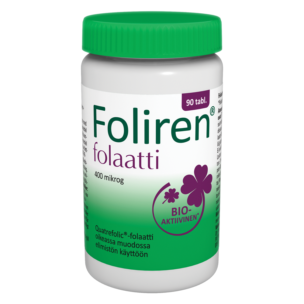 Foliren folaatti 400 mikrog 90tabl