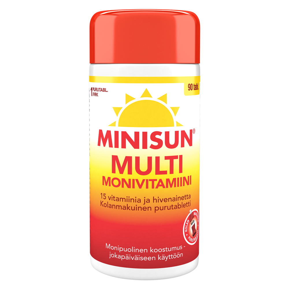 Minisun Monivitamiini Multi Kola 90tabl