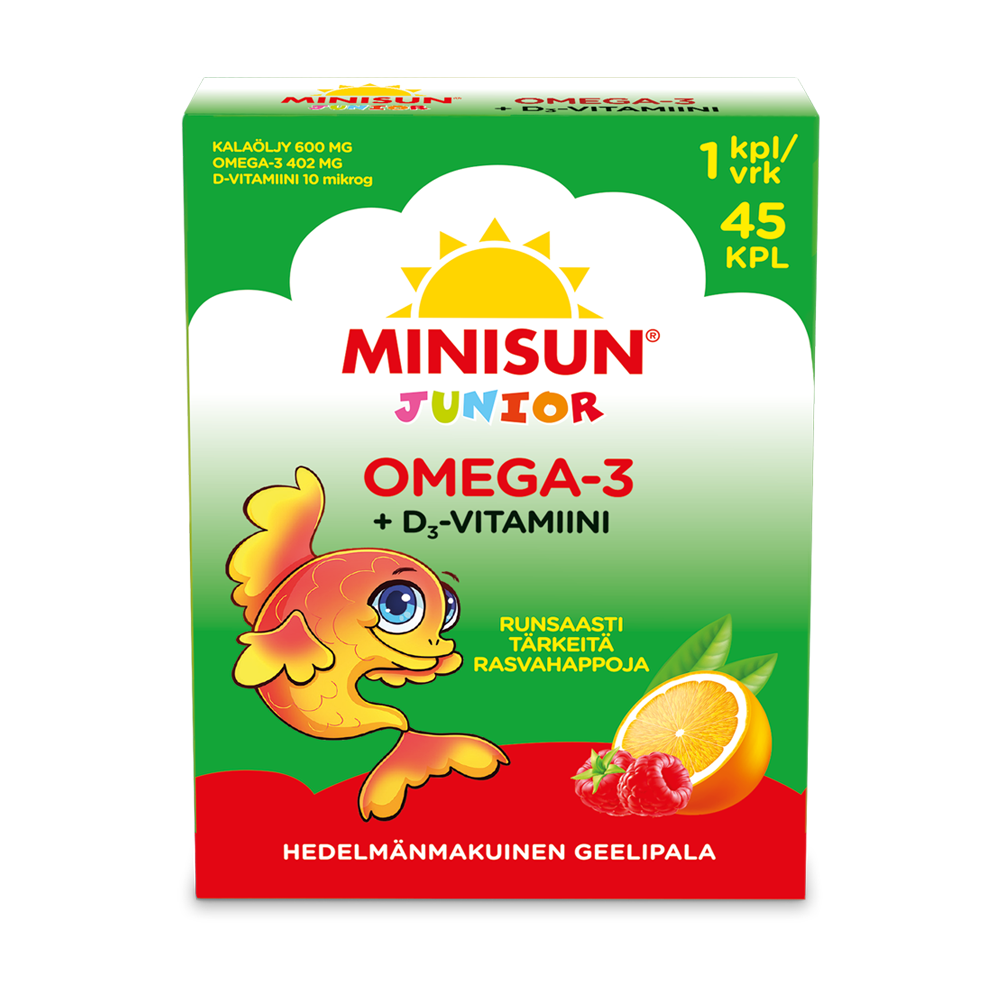 Minisun Omega3 ja D-vitamiini lapsille