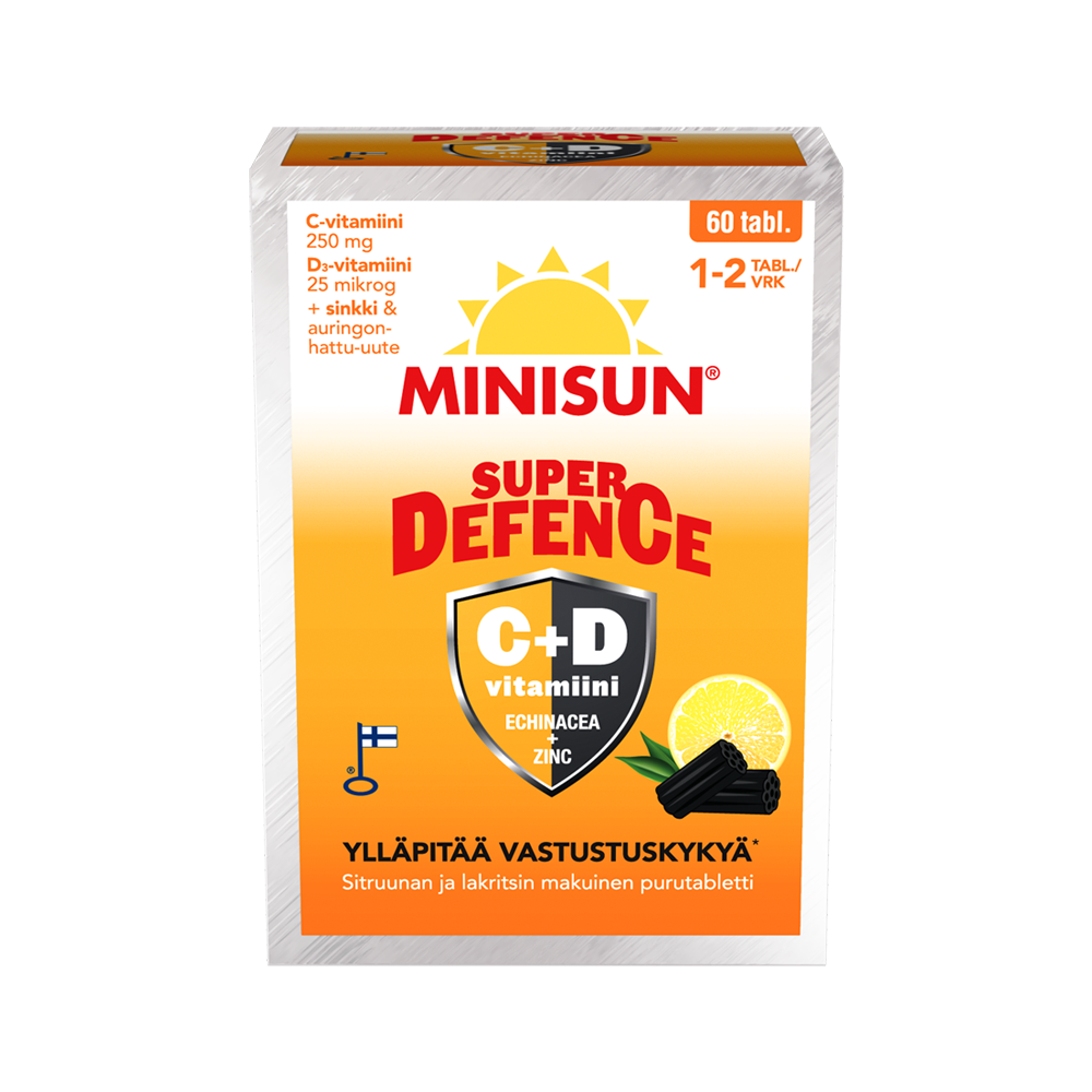 Minisun Super Defence sitruuna-lakritsi