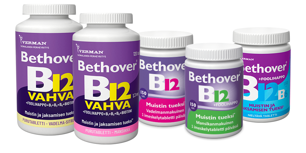 Bethover B12-vitamiini tuotesarja