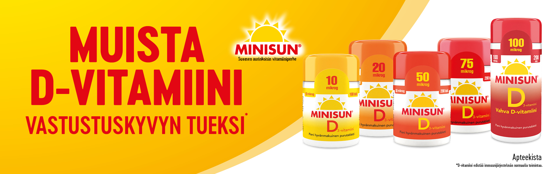 Minisun D-vitamiinit