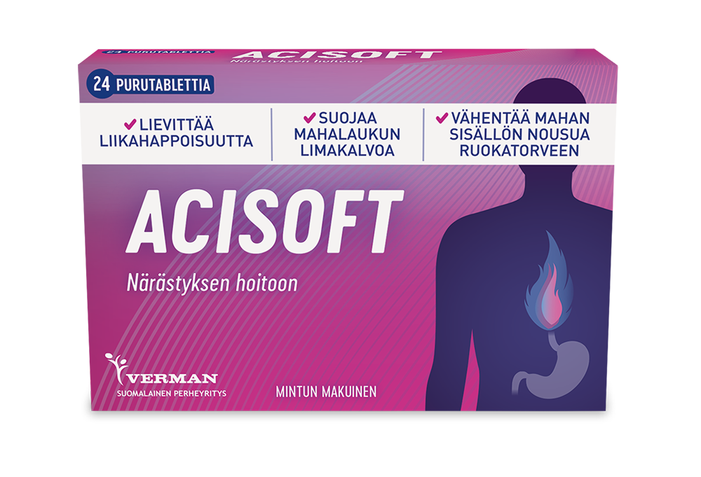 Acisoft närästykseen 24 tabl