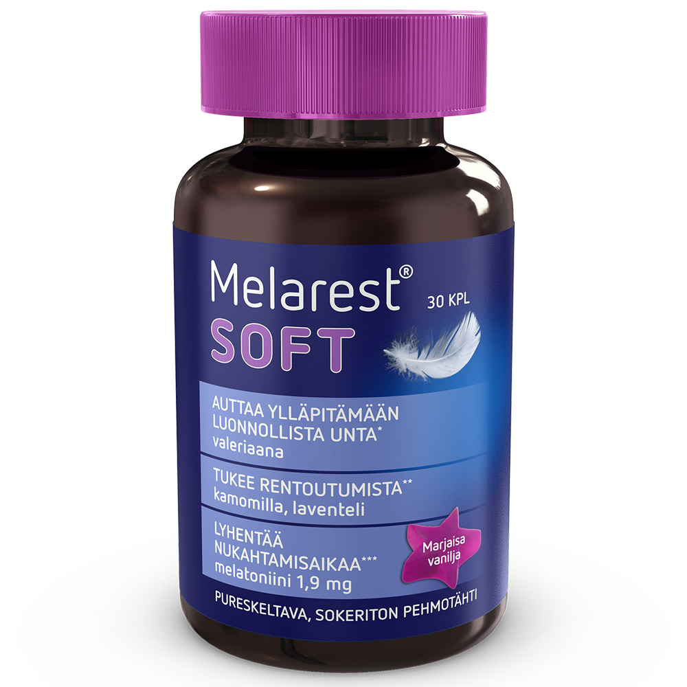 Melarest Soft 30kpl melatoniini