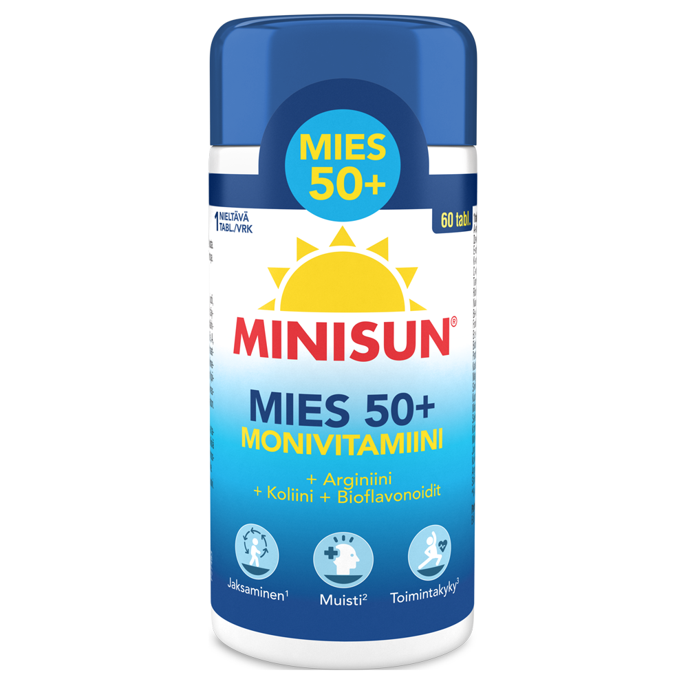 Minisun Mies 50+ monivitamiini 60tabl web