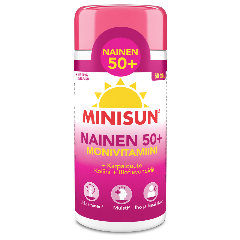 Minisun Nais 50+ monivitamiini 60tabl.