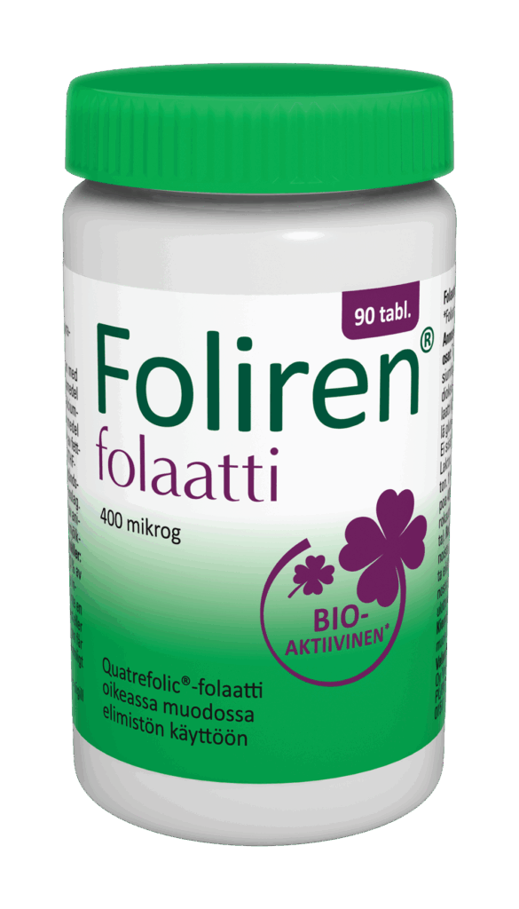 Foliren folaatti 400mikrog 90tabl