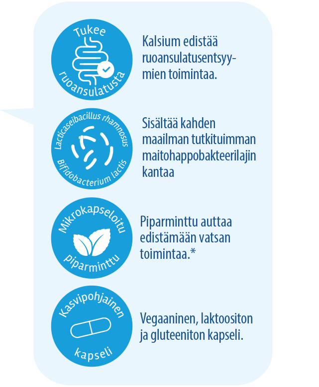 Rela vatsan ja suoliston hyvinvointiin